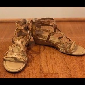 BOC Born Nude Gladiator Sandals Wedge